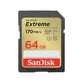 כרטיס זיכרון בנפח GB 64 S.D מבית SANDISK