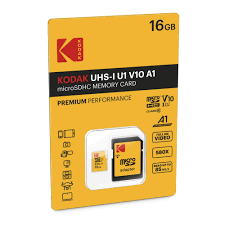 כרטיס זיכרון KODAK עם מתאם  micro SD 16GB