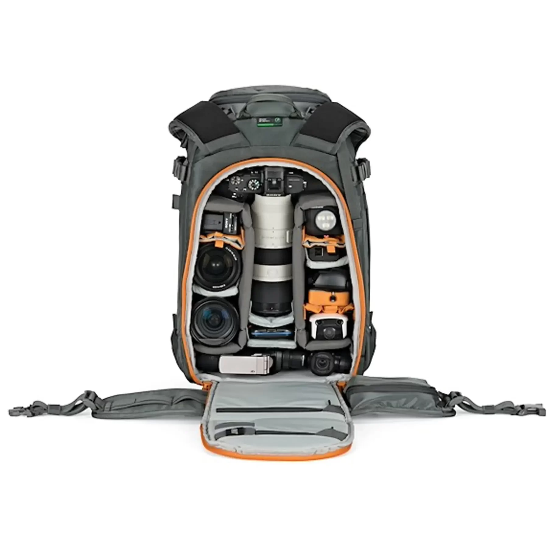 תיק גב אפור למצלמה Lowepro Whistler BP 350 AW II – תמונה 2