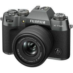 מצלמה Fuji X-T50 פוג'י  עדשה XC 15-45mm f/3.5-5.6 OIS PZ